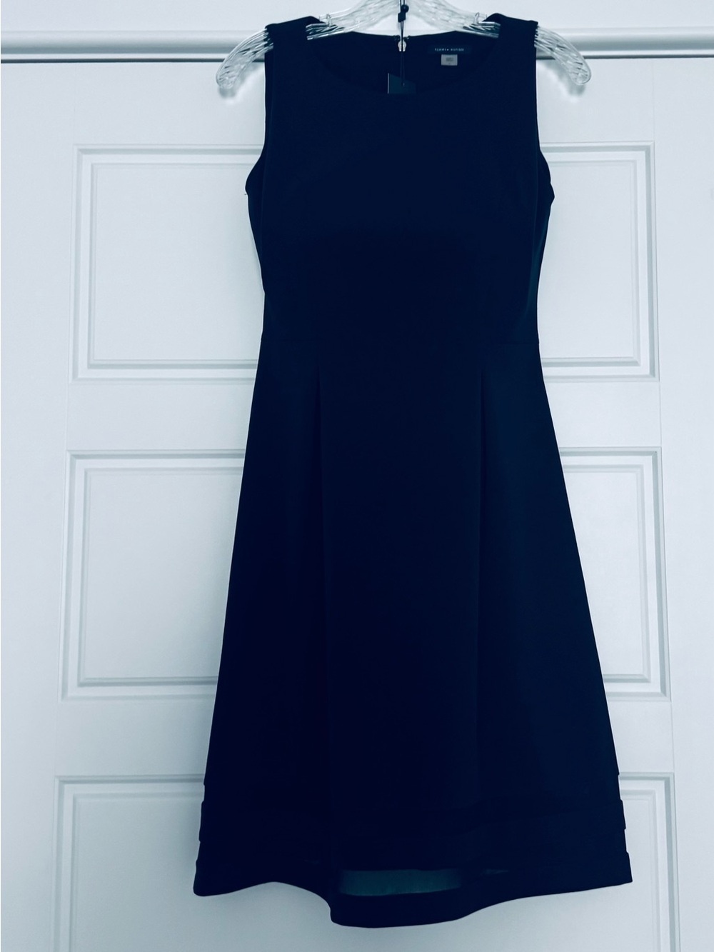 Classic A-line Navy Blue Dress